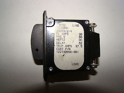 1 pc Airpax Circuit Breaker, IEGS66-28289-2-V , 30A, 80V, 2P, New