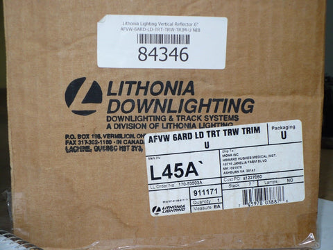 Lithonia Lighting AFVW-6ARD-LD-TRT-TRW-TRIM-U 6" Vertical Reflector, New