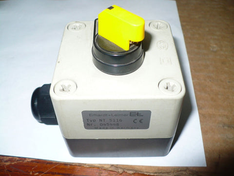 Klocker Moeller NT-5116 Triple Hub 3-Position Selector Switch, Used