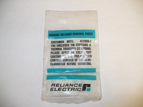 1 pc Reliance Electric 417999-1 Thermal Silicone Grease, New