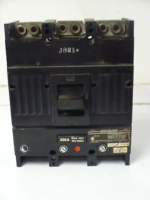GE TJJ436300 Circuit Breaker, 3 Pole, 300 Amp, Used