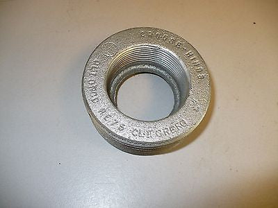 1 pc. Crouse-Hinds RE75 Conduit Hub Reducer, 2-1/2" Male x 1-1/2" Female, New