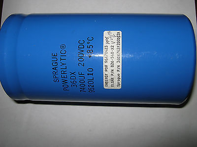 Sprague Powerlytic Capacitor, 36DX742F200DF2A, New