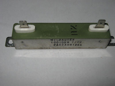 Milwalkee 100 OHM Resistor, Used