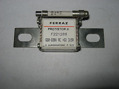 Ferraz Protistor Fuse, F221288, 315A, 660-690V AC, New