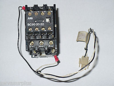ABB BC30-30-22 Contactor, 24 Volt Coil, Used