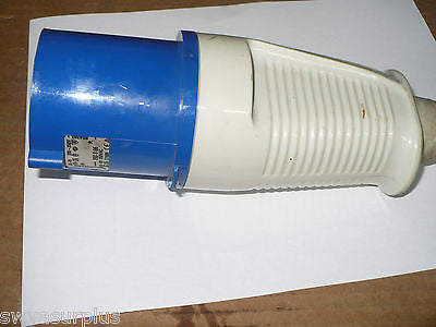 Walther 260306 Male Plug, 200-250V, 63 Amp, Used