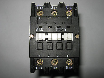 ABB Contactor, BC30C*EX, 24V DC Coil, Used