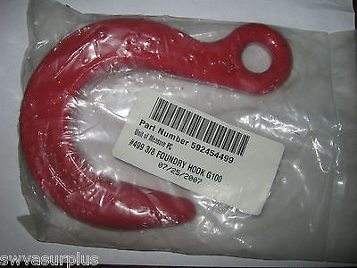 1 pc Peerless Accoloy 592454499 #499 3/8 Foundry Hook, G100, New