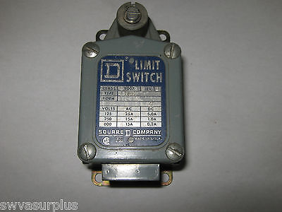 Square D 9007-TUB5 Heavy Duty Limit Switch, Used