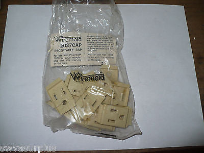 Wiremold 2027CAP Receptacle Cap, Package of 20, Ivory, New