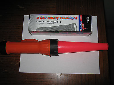 1 pc Bright Star 2 Cell Safety Flashlight, Division 1, WorkSAFE I, 2217, New