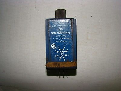 ATC 319 Time Delay Relay, 5A, 120/240VAC, Used