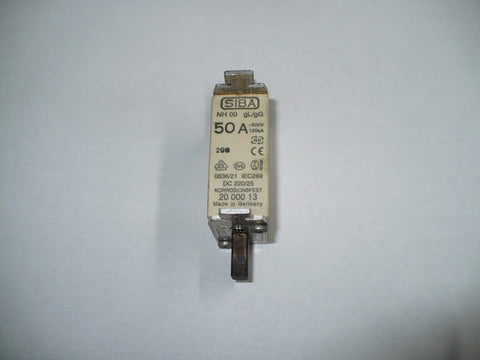 Lindner NH00 Fuse, 50 Amp, 500 Volt, Used